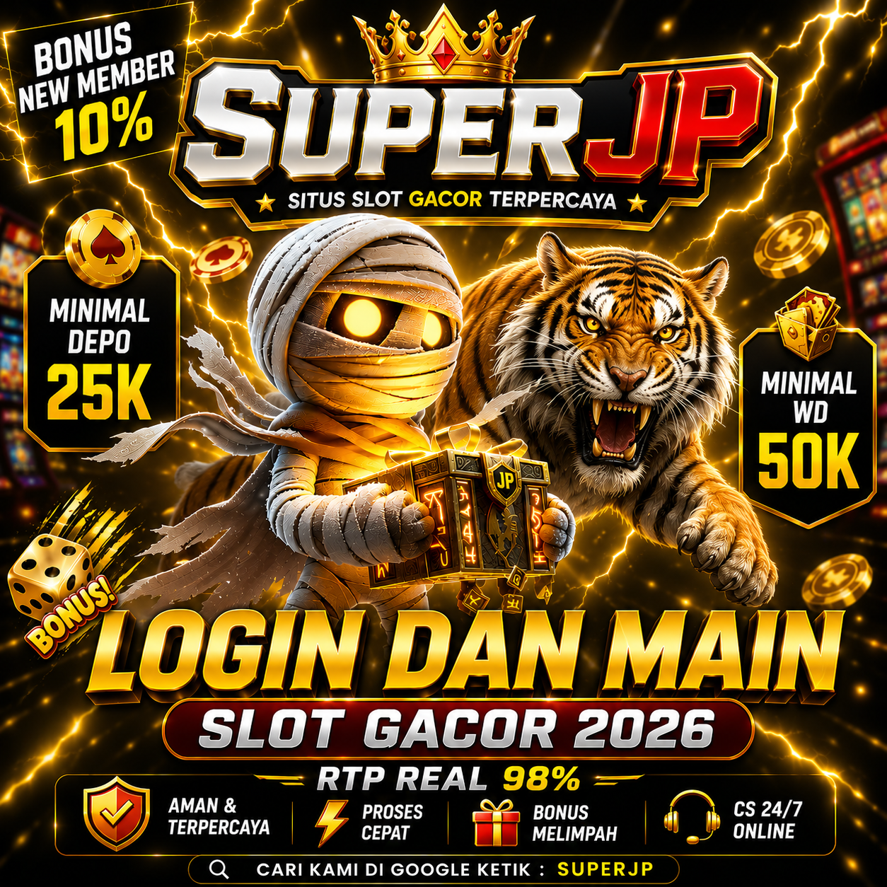 Thumbnail 1 of 3, Poster, Superjp Login Link Alternatif Slot Online RTP Gacor Resmi designed and sold by superjp.
